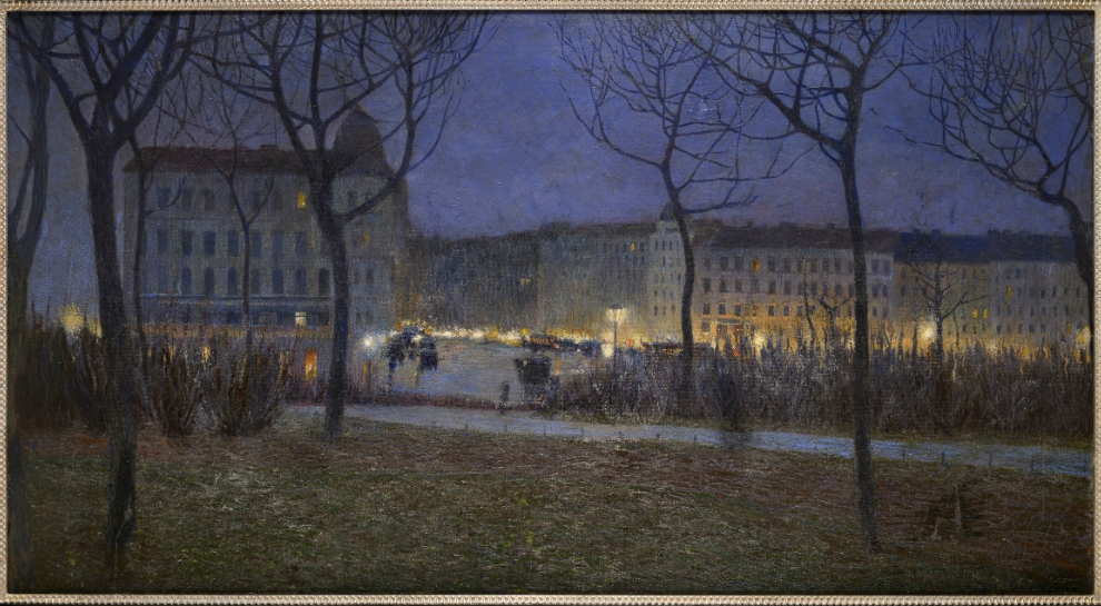 05 Luigi Bonazza, Vienna di notte (1905) - Mart Rovereto